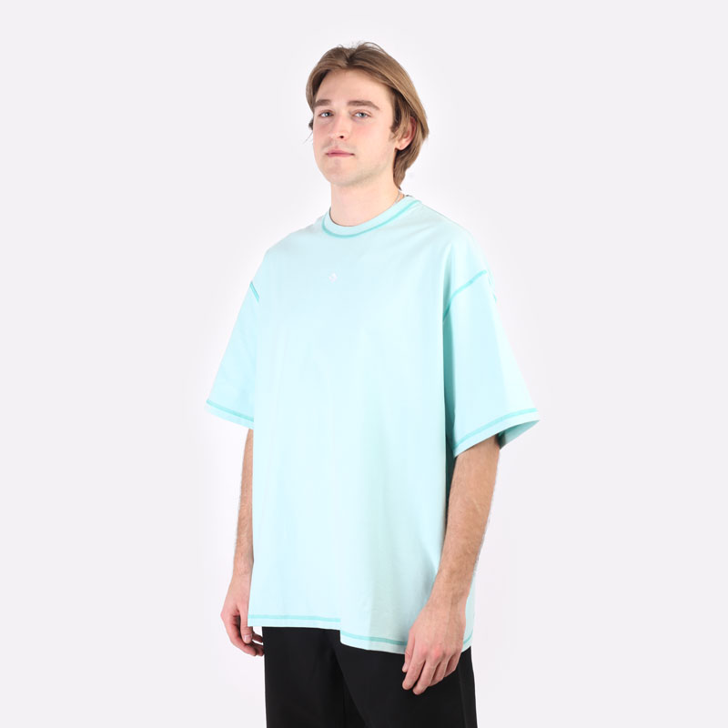 мужская голубая футболка Converse Crossover Tee 10020975337 - цена, описание, фото 7